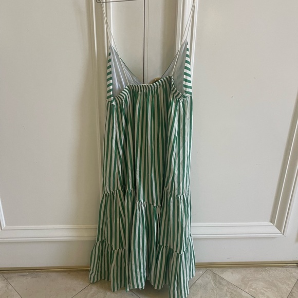 La Ligne Drawstring front striped cotton dress size xl - Picture 5 of 11